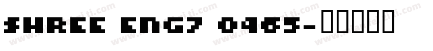 SHREE ENG7 0465字体转换